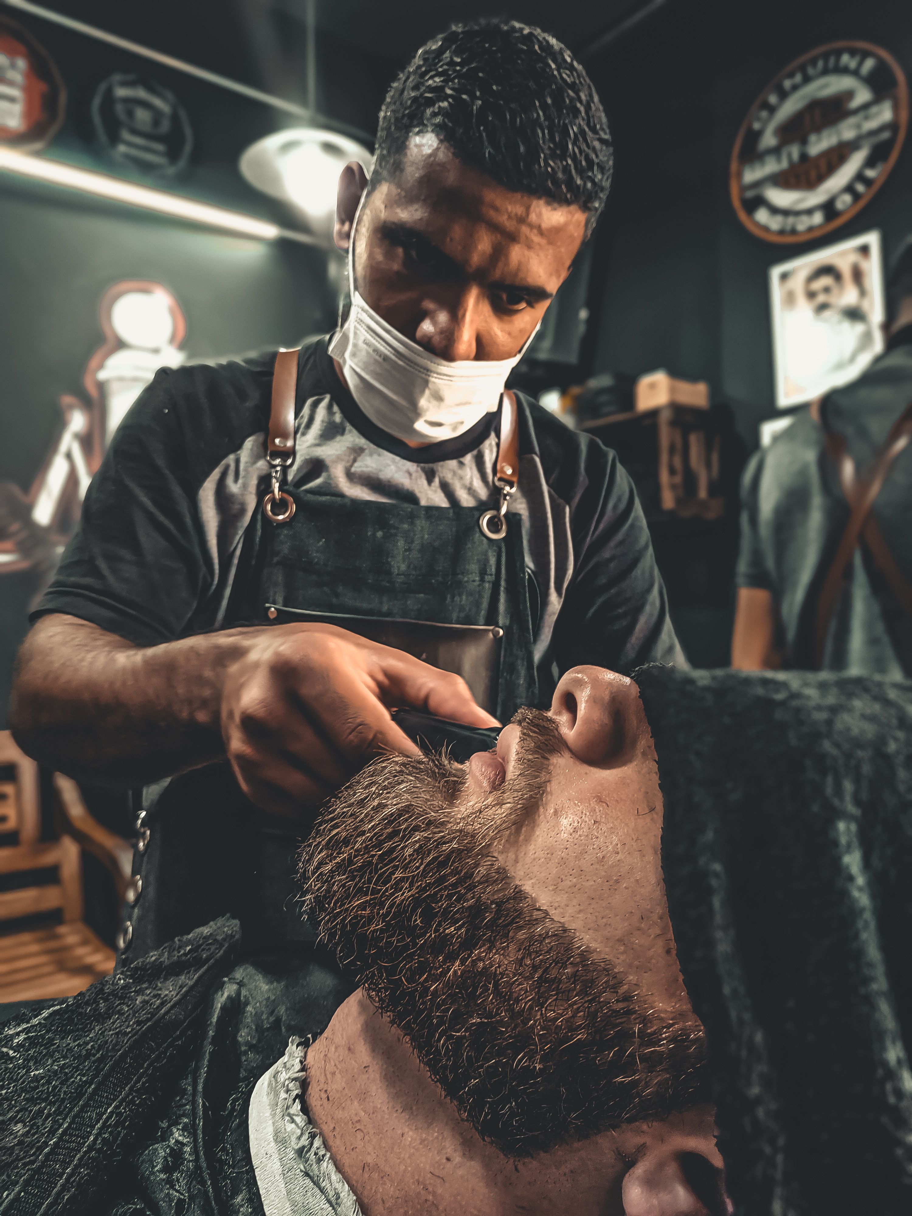 DOH Barbershop — barber at work